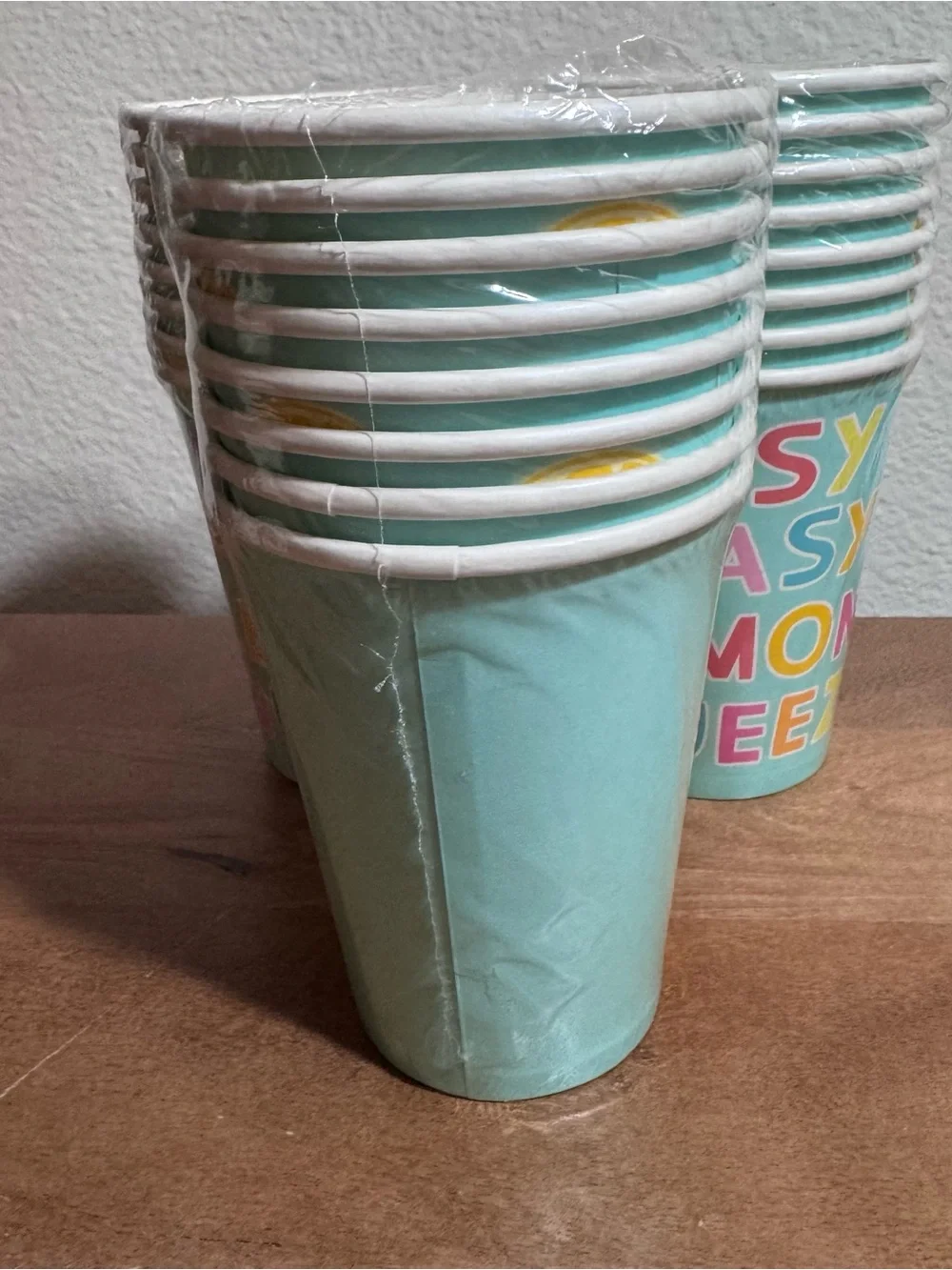 Brand New Easy Peasy Lemon Squeezy Paper Cups